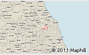 Classic Style 3D Map of ZIP code 60631
