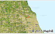 Satellite 3D Map of ZIP code 60631