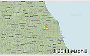 Savanna Style 3D Map of ZIP code 60631