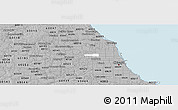 Gray Panoramic Map of ZIP code 60634
