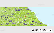 Physical Panoramic Map of ZIP code 60634