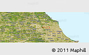 Satellite Panoramic Map of ZIP code 60634