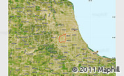 Satellite Map of ZIP code 60638