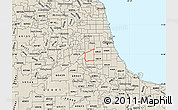 Shaded Relief Map of ZIP code 60638