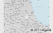 Silver Style Map of ZIP code 60638