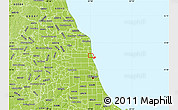 Physical Map of ZIP code 60640
