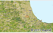Satellite 3D Map of ZIP code 60652