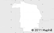 Silver Style Simple Map of ZIP code 60666