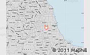 Silver Style Map of ZIP code 60804