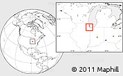 Blank Location Map of ZIP code 60805