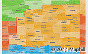 Political Shades Panoramic Map of ZIP codes starting with 609