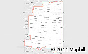 Silver Style Simple Map of ZIP codes starting with 609