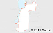 Silver Style Simple Map of ZIP code 61252