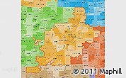 Political Shades Map of ZIP codes starting with 615