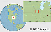 Savanna Style Location Map of ZIP code 61540