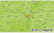 Physical 3D Map of ZIP code 61604