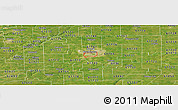 Satellite Panoramic Map of ZIP code 61701