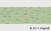 Savanna Style Panoramic Map of ZIP code 61701
