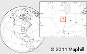 Blank Location Map of ZIP code 61874