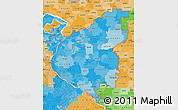 Political Shades Map of ZIP codes starting with 622