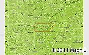 Physical Map of ZIP code 62378