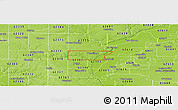 Physical Panoramic Map of ZIP code 62378