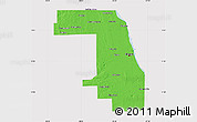 Political Map of Cook County, cropped outside