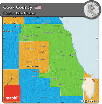 Political Map of Cook County