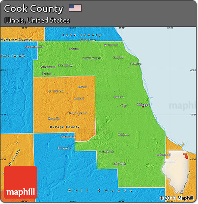Political Map of Cook County
