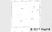Blank Simple Map of DuPage County, cropped outside