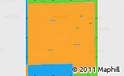 Political Simple Map of DuPage County