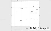 Silver Style Simple Map of DuPage County