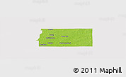 Physical Panoramic Map of Franklin County, cropped outside