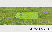 Physical Panoramic Map of Franklin County, satellite outside