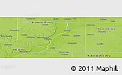 Physical Panoramic Map of Henderson County