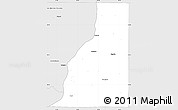 Silver Style Simple Map of Henderson County