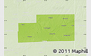 Physical Map of Kankakee County, lighten