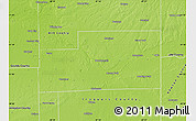 Physical Map of Kankakee County