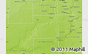 Physical Map of Kendall County