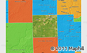Satellite Map of Kendall County, political outside