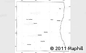 Blank Simple Map of Lake County, cropped outside