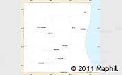 Classic Style Simple Map of Lake County
