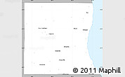 Gray Simple Map of Lake County