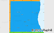 Political Simple Map of Lake County