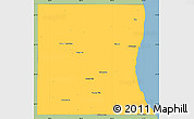 Savanna Style Simple Map of Lake County