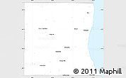 Silver Style Simple Map of Lake County