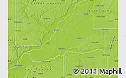 Physical Map of Mason County