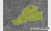 Satellite Map of Mason County, desaturated