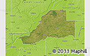 Satellite Map of Mason County, physical outside