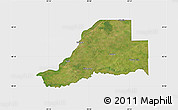 Satellite Map of Mason County, single color outside